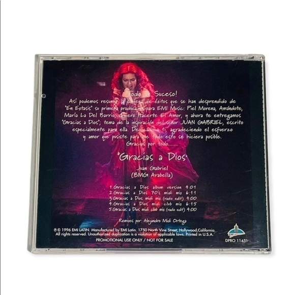 Very RARE CD Thalia - Gracias A Dios - Picture 2 of 2